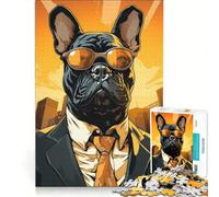 Puzzle per ragazzi da 1000 pezzi con il boss mafioso Bulldog giochi educativi attività divertenti da fare a casa ideale come regalo 38x26cm