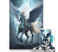 Puzzle per ragazzi da 1000 pezzi con il cavallo Pegaso giochi educativi decorazione da parete con poster abbinato e foglio di curiosità 50x75cm