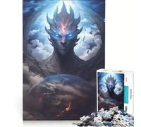 Puzzle per ragazzi da 1000 pezzi con il dio della Terra in stile anime, giochi rilassanti, interazione genitore-figlio, regalo di compleanno e unico 50x75cm
