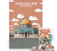 Puzzle per ragazzi da 1000 pezzi con il disegno di Gerusalemme Palestina giocattolo fai da te decorazione per la casa ideale come regalo per tutta la famiglia 38x52cm