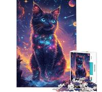 Puzzle per ragazzi da 1000 pezzi con il Gatto Cosmico una sfida da completare per divertimento in famiglia gioco educativo per ragazzi dai 14 anni in su (38x26cm)