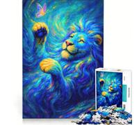 Puzzle per ragazzi da 1000 pezzi con il Leone di Giuda arte profetica gioco educativo migliora la memoria regalo di compleanno regalo 38x52cm