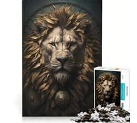 Puzzle per ragazzi da 1000 pezzi con il leone e la fiaba gioco educativo decorazione da parete compleanno e Natale 38x52cm