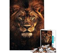 Puzzle per ragazzi da 1000 pezzi con il leone reale Puzzle per ragazzi con motivo da assemblare Ogni pezzo è unico compleanni e occasioni speciali 38x26cm