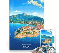 Puzzle per ragazzi da 1000 pezzi con il Mar Mediterraneo, gioco educativo, decorazione perfetta, collezione d'artista, opera d'arte 50x75cm