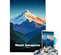 Puzzle per ragazzi da 1000 pezzi con il Monte Annapurna e il Nepal un gioco impossibile ed educativo una sfida divertente un regalo perfetto per le coppie (dimensioni 38x52cm)