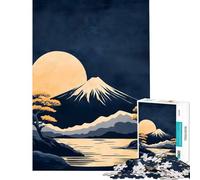 Puzzle per ragazzi da 1000 pezzi con il Monte Fuji di notte gioco stimolante giocattolo educativo migliora la memoria regalo di Babbo Natale segreto (dimensioni 38x26cm)