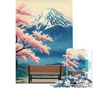 Puzzle per ragazzi da 1000 pezzi con il Monte Fuji e i ciliegi in fiore Gioco per famiglie coinvolgente e stimolante per sviluppare la pazienza Un'ottima idea regalo una vera opera d'arte (38x26cm)
