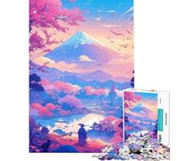 Puzzle per ragazzi da 1000 pezzi con il Monte Fuji in Giappone Attività divertenti da fare in casa decorazione per la casa gioco pratico per ragazzi dai 14 anni in su (50x75cm)