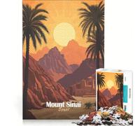 Puzzle per ragazzi da 1000 pezzi con il Monte Sinai al tramonto antistress sfida impegnativa per rafforzare l'amore tra le coppie 38x52cm
