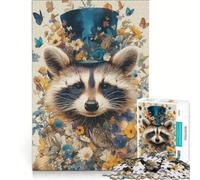 Puzzle per ragazzi da 1000 pezzi con il procione e il bandito elegante gioco educativo per divertimento in famiglia regalo di compleanno regalo di viaggio 38x26cm