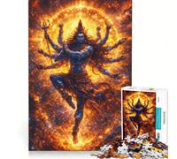 Puzzle per ragazzi da 1000 pezzi con il Signore Shiva e Nataraja nella Danza Cosmica gioco per famiglie attività divertenti da fare a casa regalo di compleanno regalo di viaggio 50x75cm