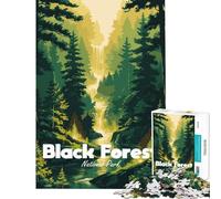 Puzzle per ragazzi da 1000 pezzi con illustrazione del Parco Nazionale della Foresta Nera impegnativo da completare difficile decorazione per la casa giocattolo per ragazzi dai 14 anni in su (50x75cm)