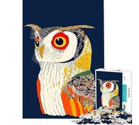 Puzzle per ragazzi da 1000 pezzi con illustrazione di un gufo colorato ideale per compleanni e Natale Giocattolo educativo antistress adatto a partire dai 14 anni (38x26cm)