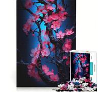 Puzzle per ragazzi da 1000 pezzi con incantevoli fiori di ciliegio, gioco rilassante, analisi e logica, regalo di compleanno, regalo di viaggio 38x52cm