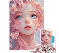 Puzzle per ragazzi da 1000 pezzi con la bellezza dei fiori di ciliegio - Puzzle per adulti giochi divertenti gara di velocità manuale interazione genitore-figlio (dimensioni 38x26cm)