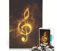Puzzle per ragazzi da 1000 pezzi con la chiave d'oro, decorazione da parete, gioco impegnativo e stimolante, regalo perfetto 38x26cm