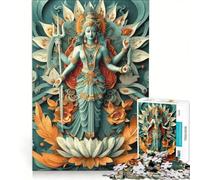 Puzzle per ragazzi da 1000 pezzi con la dea indù Kali gioco educativo migliora la memoria regalo di compleanno regalo 50x75cm