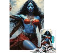 Puzzle per ragazzi da 1000 pezzi con la dea Kali attività divertenti da fare in casa decorazioni artistiche per la casa giochi educativi adatti a persone dai 14 anni in su (38x26cm)