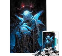 Puzzle per ragazzi da 1000 pezzi con la Divina Maria Attività divertenti da fare a casa migliora la memoria gioco pratico per ragazzi dai 14 anni in su (38x52cm)