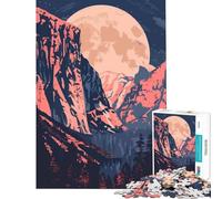 Puzzle per ragazzi da 1000 pezzi con la foresta di Yosemite California gioco educativo regalo attività per famiglie e compleanni (dimensioni 38x26cm)