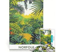 Puzzle per ragazzi da 1000 pezzi con la giungla dell'Isola Norfolk giocattolo educativo per divertimento in famiglia per rafforzare l'amore tra le coppie 50x75cm