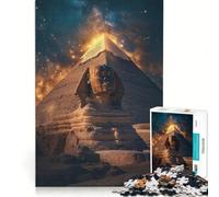 Puzzle per ragazzi da 1000 pezzi con la Grande Sfinge e la Piramide, giochi rilassanti, attività divertenti da fare in casa, gioco dal design accattivante 38x26cm