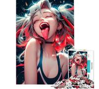 Puzzle per ragazzi da 1000 pezzi con la lingua fuori gioco per famiglie giocattolo avvincente per coltivare la pazienza ottimo regalo migliora la memoria (dimensioni 75x50cm)