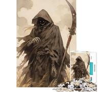 Puzzle per ragazzi da 1000 pezzi con la Morte in un campo giocattolo educativo gioco impossibile taglio di precisione regalo di Babbo Natale segreto (dimensioni 38x26cm)