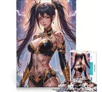 Puzzle per ragazzi da 1000 pezzi con la regina delle battaglie anime, gioco rilassante, analisi e logica, per rafforzare l'amore tra le coppie 38x52cm