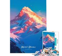 Puzzle per ragazzi da 1000 pezzi con la vetta del Monte Bianco Gioco impossibile coinvolgente ideale per coltivare la pazienza Regalo di compleanno divertente e spiritoso (dimensioni 38x26cm)