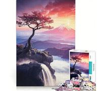 Puzzle per ragazzi da 1000 pezzi con l'alba dei ciliegi del Fujisan, gioco educativo, migliora la memoria, gioco stimolante, idea regalo 50x75cm