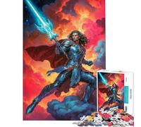 Puzzle per ragazzi da 1000 pezzi con l'Arcangelo Michele Attività divertenti da fare in casa Decorazione perfetta Gioco rompicapo per ragazzi dai 14 anni in su 38x52cm