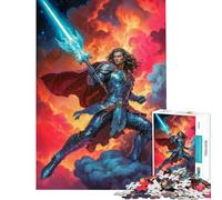 Puzzle per ragazzi da 1000 pezzi con l'Arcangelo Michele difficile e stimolante da appendere al muro gioco per famiglie dai 14 anni in su (50x75cm)