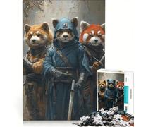 Puzzle per ragazzi da 1000 pezzi con leone panda rosso e orso gioco educativo migliora la memoria regalo di compleanno regalo 50x75cm