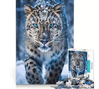 Puzzle per ragazzi da 1000 pezzi con leopardo delle nevi antistress sfida impegnativa per rafforzare l'amore tra le coppie 38x52cm