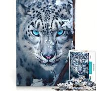 Puzzle per ragazzi da 1000 pezzi con leopardo delle nevi antistress sfida impegnativa per rafforzare l'amore tra le coppie 38x26cm
