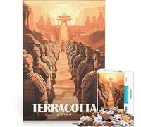 Puzzle per ragazzi da 1000 pezzi con l'esercito di terracotta gioco per famiglie attività divertenti da fare a casa per rafforzare l'amore tra le coppie 38x26cm