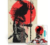 Puzzle per ragazzi da 1000 pezzi con l'illustrazione del dio Shiva con il tridente gioco rilassante divertente antistress regalo di compleanno o per occasioni speciali 38x26cm