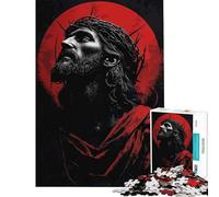 Puzzle per ragazzi da 1000 pezzi con l'immagine di Gesù Cristo sfida per l'intelligenza giocattolo avvincente gioco per famiglie antistress regalo divertente (dimensioni 38x52cm)