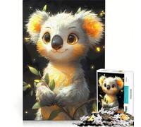 Puzzle per ragazzi da 1000 pezzi con l'immagine di un simpatico koala, giocattolo antistress, sfida impegnativa, rafforza l'amore tra le coppie 38x26cm