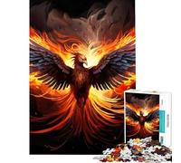 Puzzle per ragazzi da 1000 pezzi con l'immagine di una fenice attività divertenti da fare in casa decorazioni artistiche per la casa giochi educativi adatti a persone dai 14 anni in su (38x26cm)