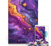 Puzzle per ragazzi da 1000 pezzi con linee e gocce d'acqua su uno sfondo colorato Gioco rompicapo per genitori e figli ideale come regalo di compleanno 38x26cm