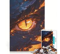 Puzzle per ragazzi da 1000 pezzi con l'occhio del drago di fuoco leggendario, gioco per famiglie, attività divertenti da fare a casa, regalo di compleanno, regalo di viaggio 38x26cm