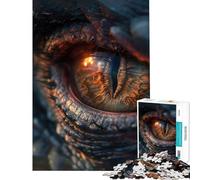 Puzzle per ragazzi da 1000 pezzi con l'occhio del drago giocattolo educativo attività pratiche per tutta la famiglia regalo di compleanno (dimensioni 50x75cm)