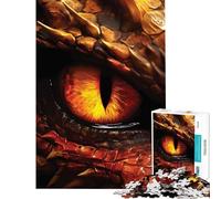 Puzzle per ragazzi da 1000 pezzi con l'occhio del drago rosso gioco per famiglie giocattolo avvincente per coltivare la pazienza ottimo regalo migliora la memoria (dimensioni 75x50cm)