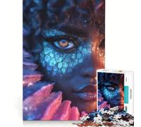 Puzzle per ragazzi da 1000 pezzi con l'occhio mistico della sirena giochi rilassanti attività divertenti da fare a casa gioco dal design accattivante 38x52cm