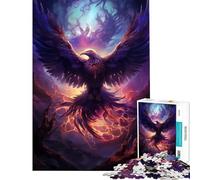 Puzzle per ragazzi da 1000 pezzi con l'uccello mistico della fenice gioco impossibile per l'apprendimento sfida giocattolo divertente regalo adatto alle coppie (dimensioni 38x52cm)