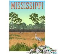 Puzzle per ragazzi da 1000 pezzi con l'uccello simbolo dello stato del Mississippi Puzzle per adulti ideale per passare il tempo in casa una sfida educativa e divertente per tutta la famiglia