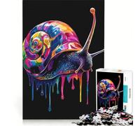 Puzzle per ragazzi da 1000 pezzi con lumaca arcobaleno e effetto gocciolante decorazione da parete gioco impegnativo e stimolante regalo perfetto 38x26cm